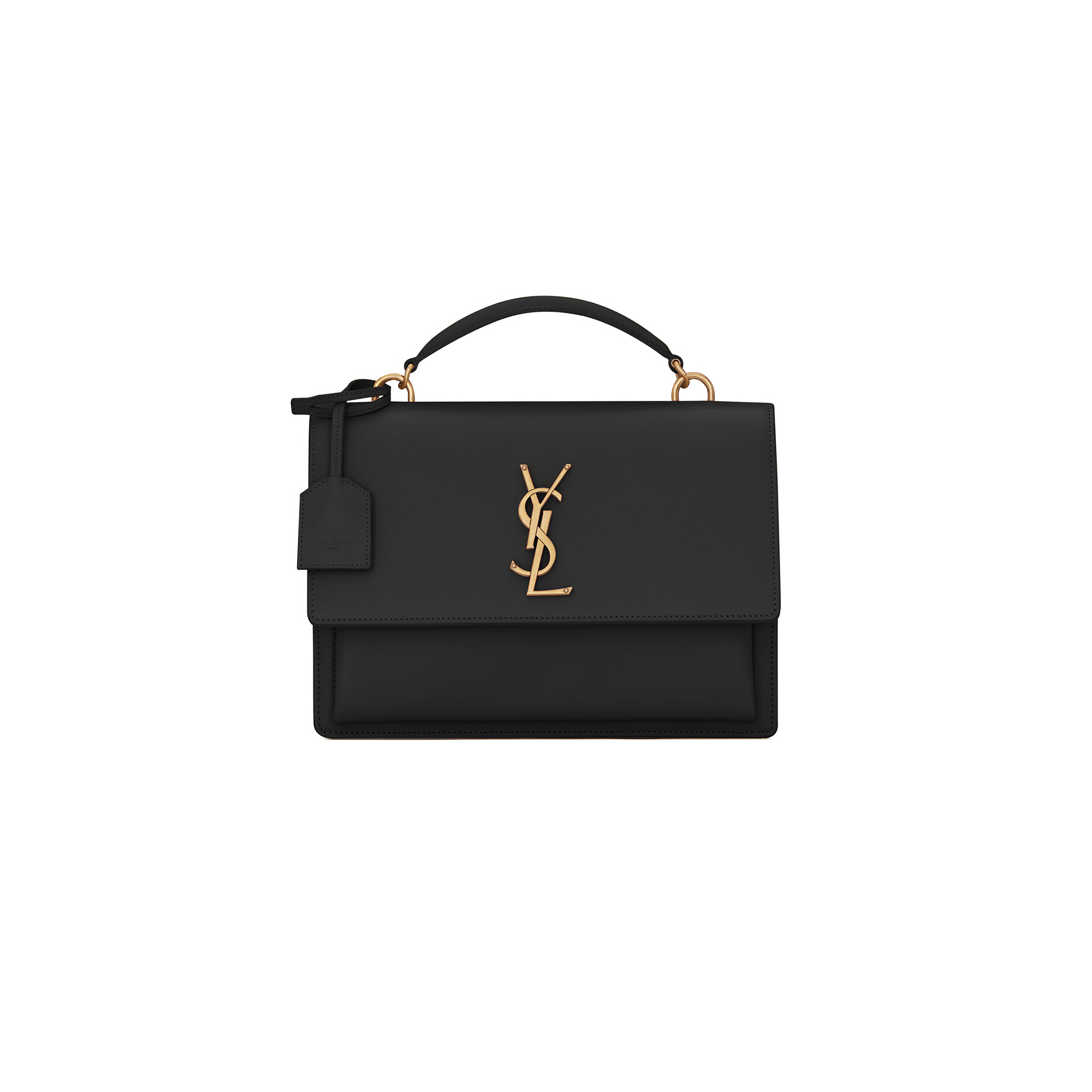 YSL SUNSET TOP HANDLE IN SMOOTH LEATHER 634723D420W1000 (25*18*5cm)